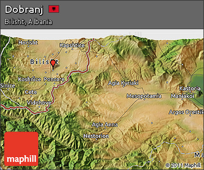 Satellite 3D Map of Dobranj