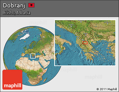 Satellite Location Map of Dobranj