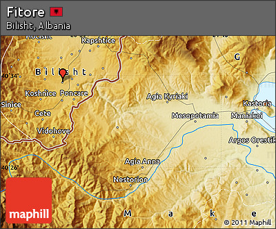 Physical Map of Fitore