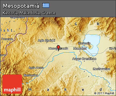 Physical Map of Mesopotamiá