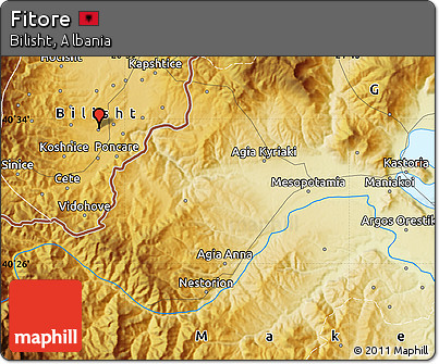 Physical Map of Fitore