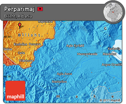 Political Map of Përparimaj