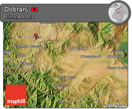 Satellite Map of Dobranj