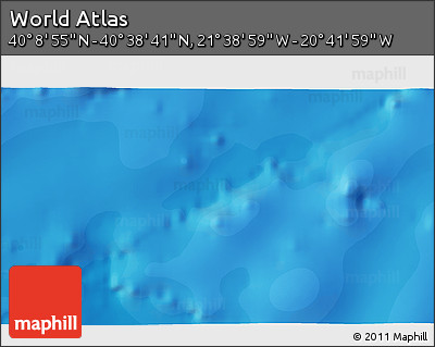 Political 3D Map of the Area around 40° 23' 48" N, 21° 10' 29" W