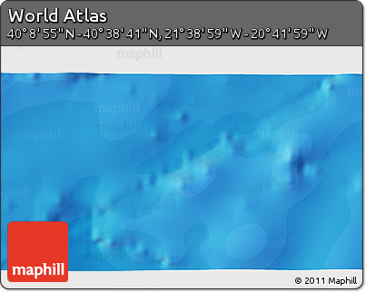 Political 3D Map of the Area around 40° 23' 48" N, 21° 10' 29" W