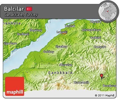 Physical 3D Map of Balcılar
