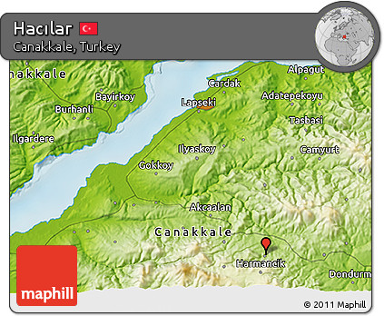 Physical 3D Map of Hacılar