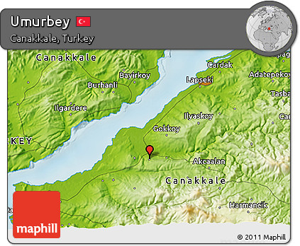 Physical 3D Map of Umurbey