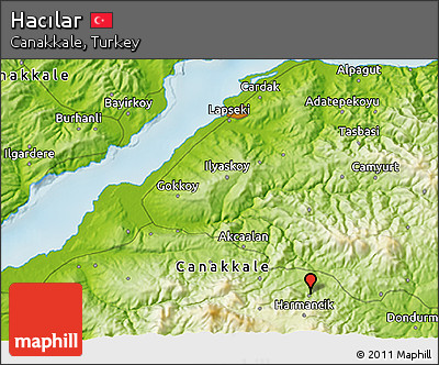Physical 3D Map of Hacılar