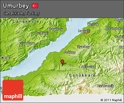 Physical 3D Map of Umurbey