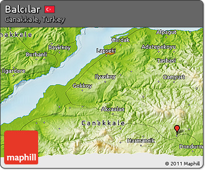 Physical 3D Map of Balcılar