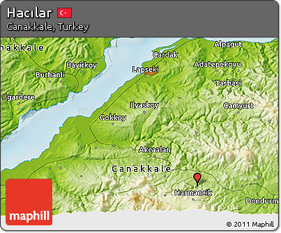 Physical 3D Map of Hacılar