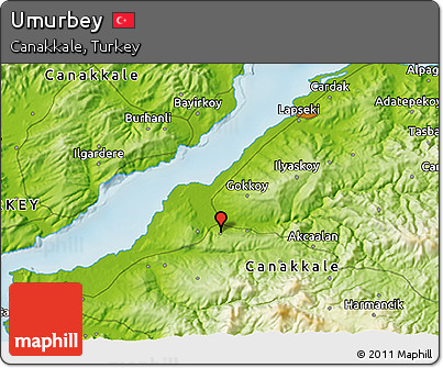 Physical 3D Map of Umurbey