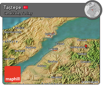 Satellite 3D Map of Taştepe