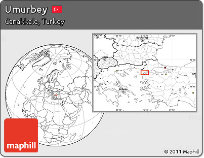 Blank Location Map of Umurbey