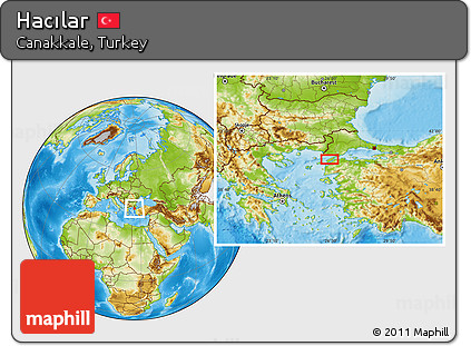 Physical Location Map of Hacılar