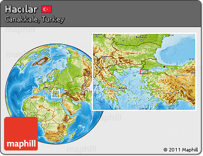 Physical Location Map of Hacılar