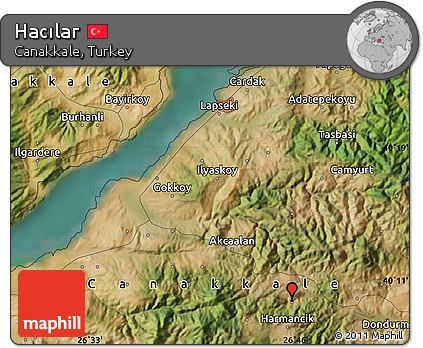 Satellite Map of Hacılar