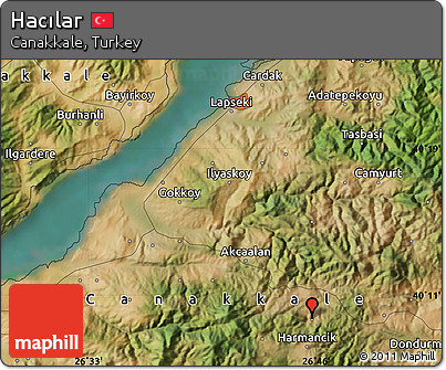 Satellite Map of Hacılar