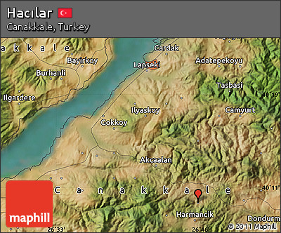 Satellite Map of Hacılar