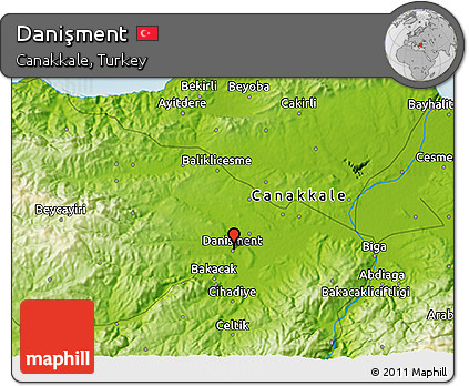 Physical 3D Map of Danişment