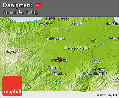 Physical 3D Map of Danişment