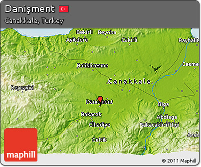 Physical 3D Map of Danişment