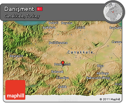 Satellite 3D Map of Danişment