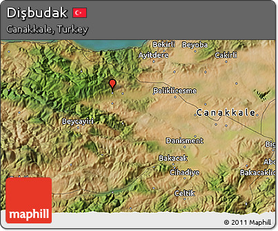 Satellite 3D Map of Dişbudak