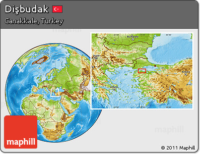 Physical Location Map of Dişbudak