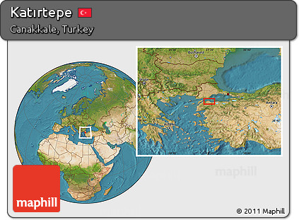 Satellite Location Map of Katırtepe