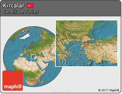 Satellite Location Map of Kırcalar