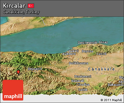 Satellite Panoramic Map of Kırcalar