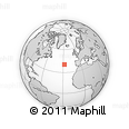 Outline Map of the Area around 40° 23' 48" N, 27° 58' 30" W, rectangular outline