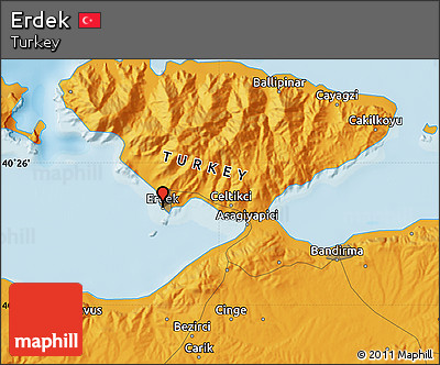 Political Map of Erdek