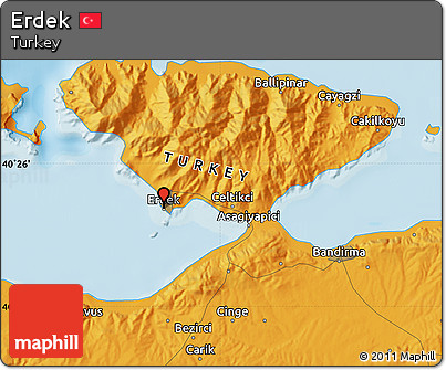 Political Map of Erdek