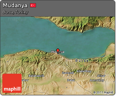 Satellite 3D Map of Mudanya