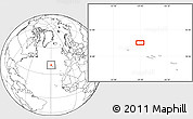 Blank Location Map of the area around 40° 23' 48" N, 29° 40' 29" W