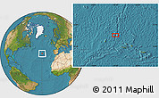 Satellite Location Map of the area around 40° 23' 48" N, 29° 40' 29" W