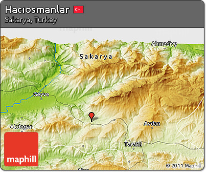 Physical 3D Map of Hacıosmanlar