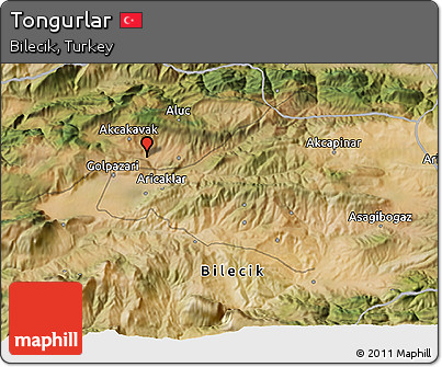 Satellite 3D Map of Tongurlar