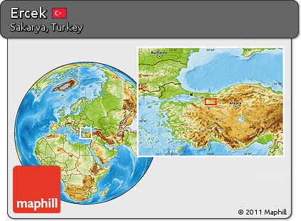Physical Location Map of Ercek