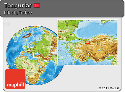 Physical Location Map of Tongurlar