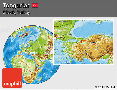 Physical Location Map of Tongurlar