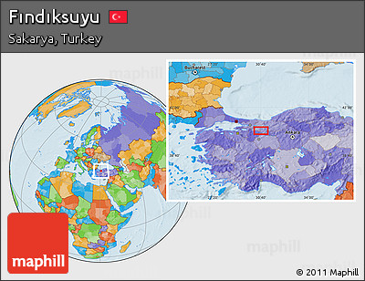 Political Location Map of Fındıksuyu