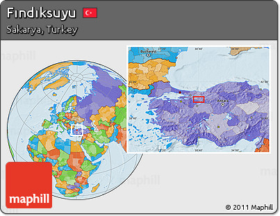 Political Location Map of Fındıksuyu
