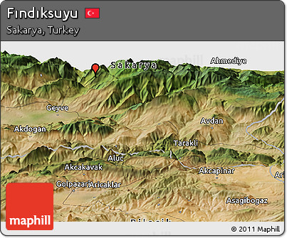 Satellite Panoramic Map of Fındıksuyu