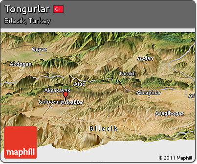 Satellite Panoramic Map of Tongurlar