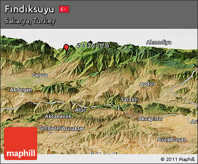 Satellite Panoramic Map of Fındıksuyu