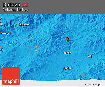 Political 3D Map of Dutözü
